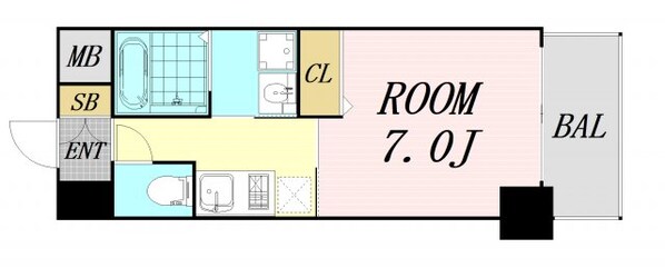 CASA京橋の物件間取画像